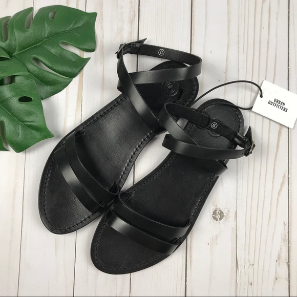 Urban Outfitters Shoes - Urban Outfitters Black Strappy Sandals Size 6 NWT
